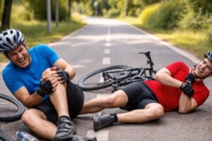 wypadek rowerzystów